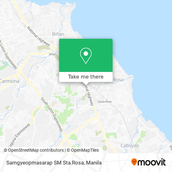 Samgyeopmasarap SM Sta.Rosa map