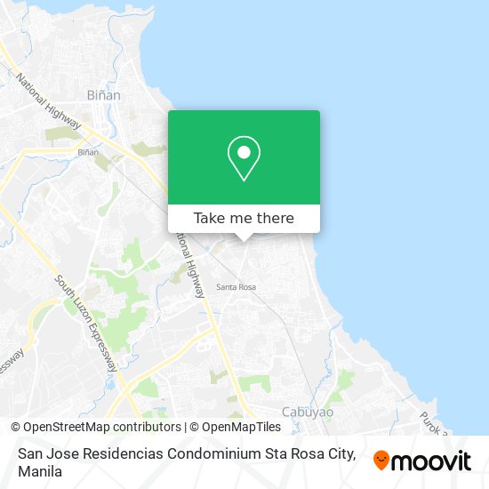 San Jose Residencias Condominium Sta Rosa City map