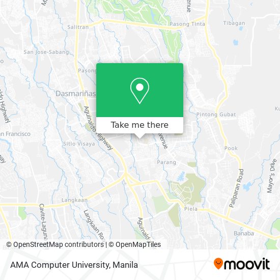 AMA Computer University map