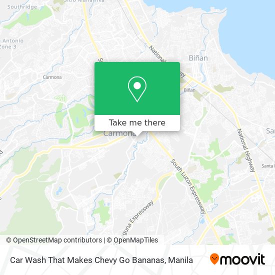 Car Wash That Makes Chevy Go Bananas map