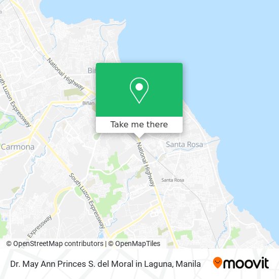 Dr. May Ann Princes S. del Moral in Laguna map