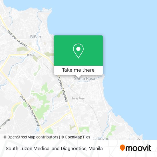 South Luzon Medical and Diagnostics map