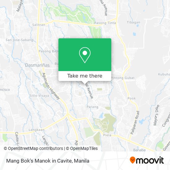 Mang Bok's Manok in Cavite map