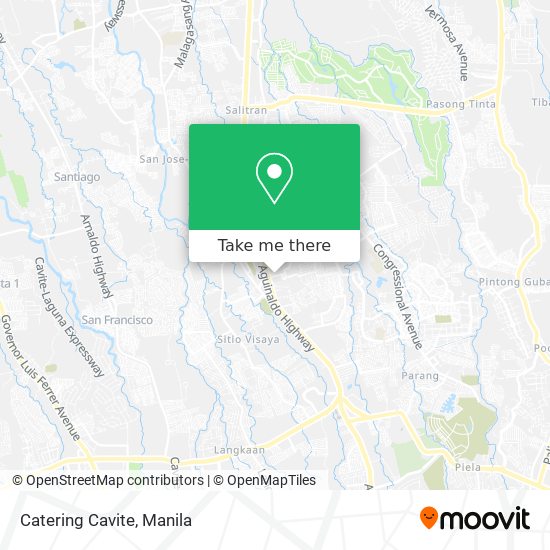 Catering Cavite map