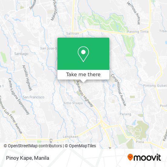 Pinoy Kape map