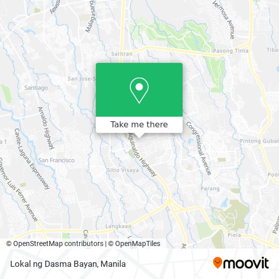 Lokal ng Dasma Bayan map