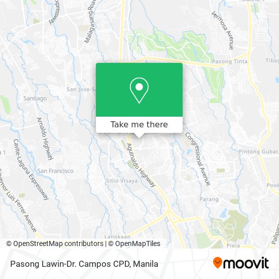 Pasong Lawin-Dr. Campos CPD map