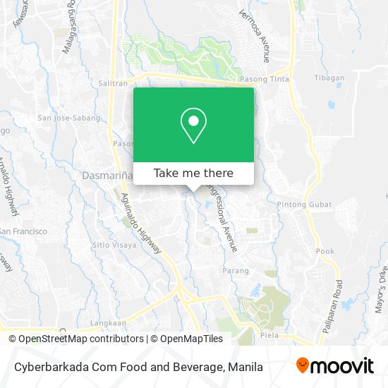 Cyberbarkada Com Food and Beverage map