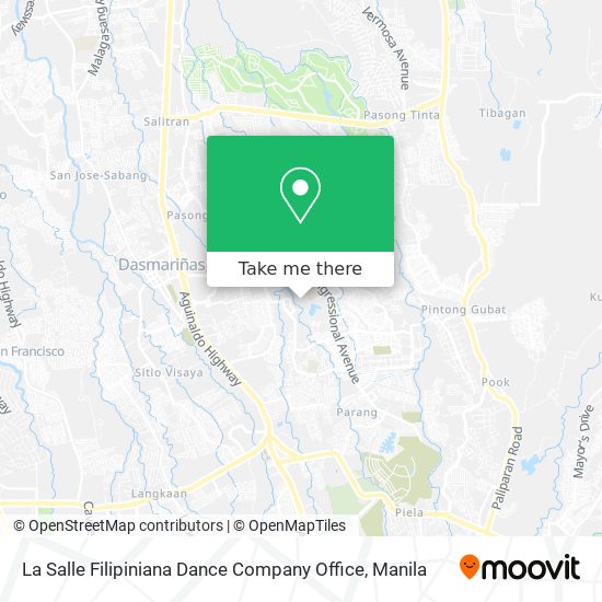 La Salle Filipiniana Dance Company Office map