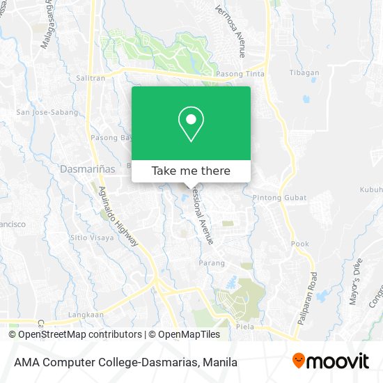 AMA Computer College-Dasmarias map