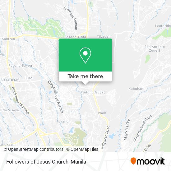 Followers of Jesus Church map