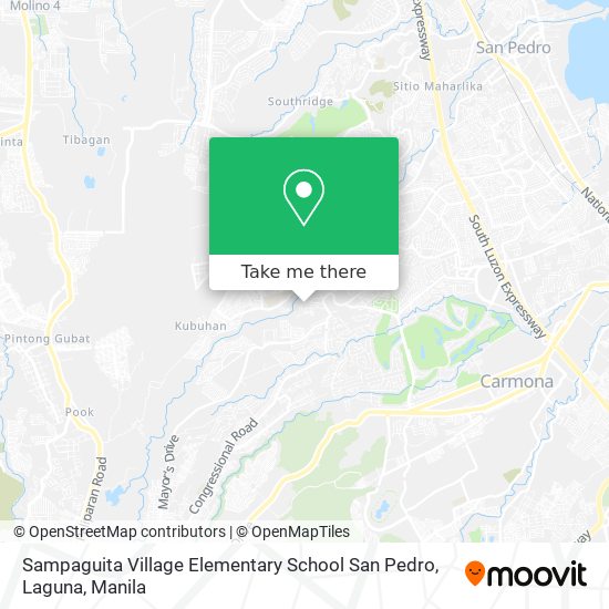 Sampaguita Village Elementary School San Pedro, Laguna map