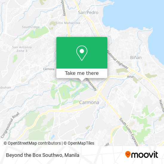 Beyond the Box Southwo map