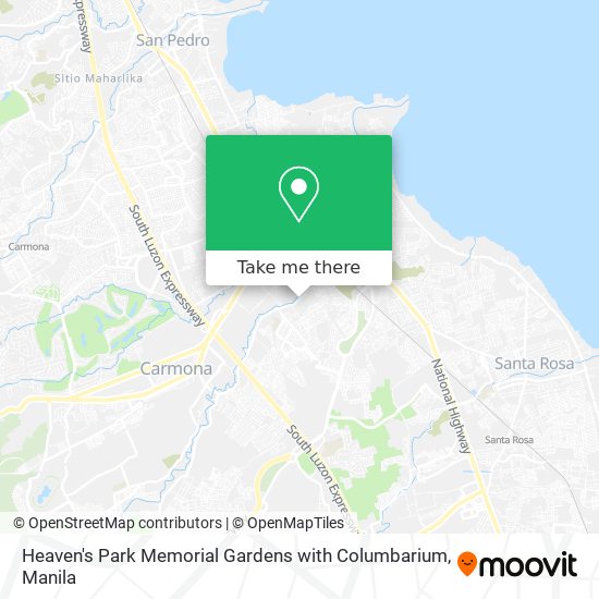 Heaven's Park Memorial Gardens with Columbarium map