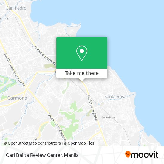 Carl Balita Review Center map