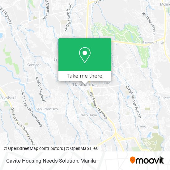Cavite Housing Needs Solution map