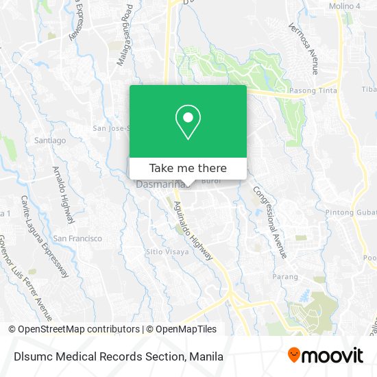 Dlsumc Medical Records Section map