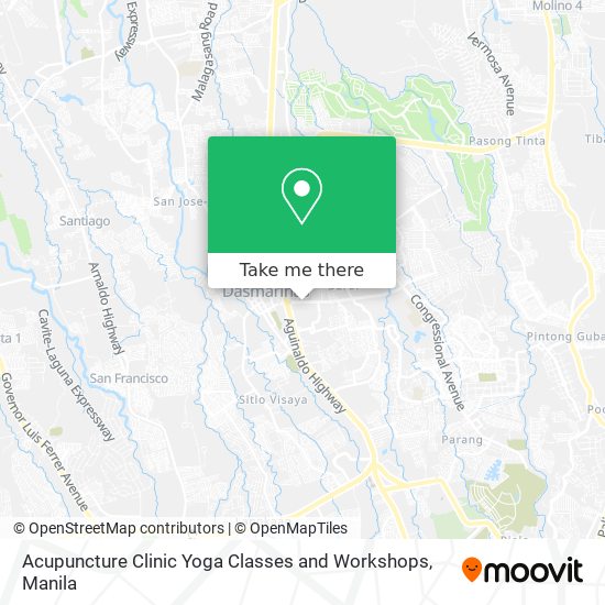 Acupuncture Clinic Yoga Classes and Workshops map