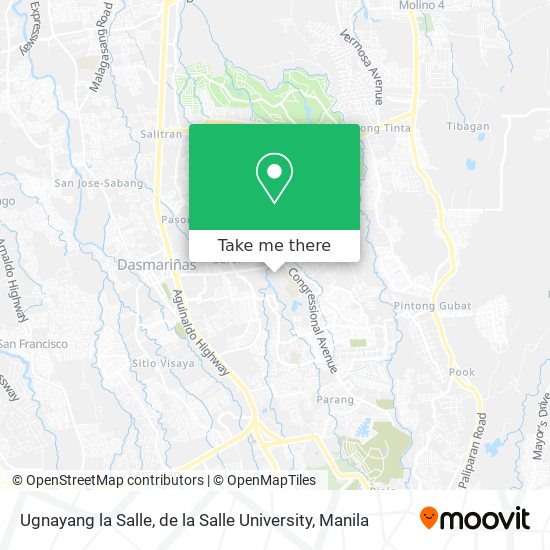 Ugnayang la Salle, de la Salle University map