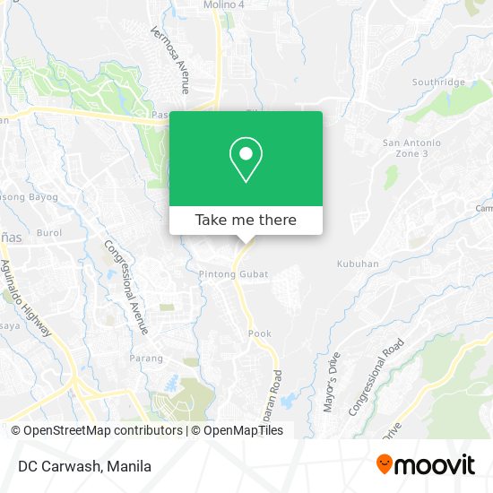 DC Carwash map