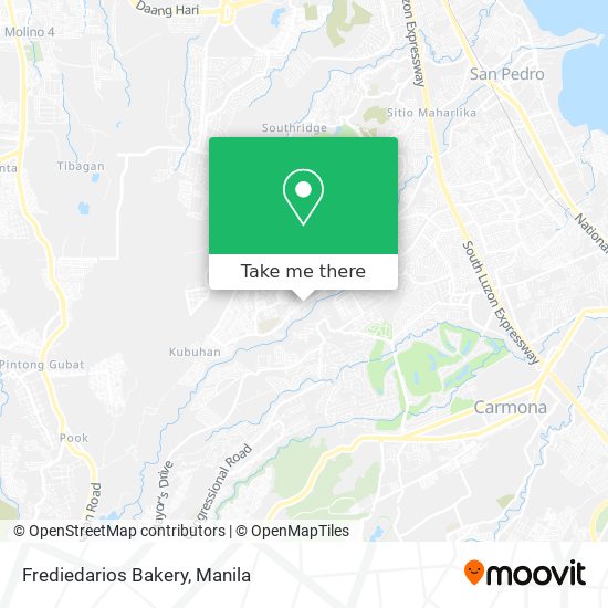 Frediedarios Bakery map