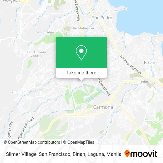 Silmer Village, San Francisco, Binan, Laguna map
