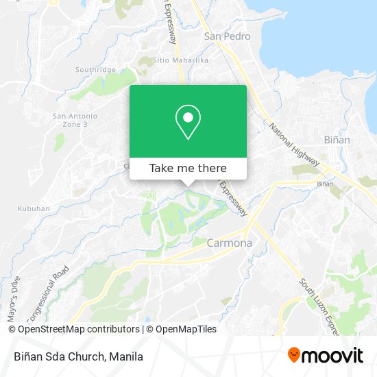 Biñan Sda Church map