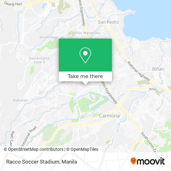 Racco Soccer Stadium map
