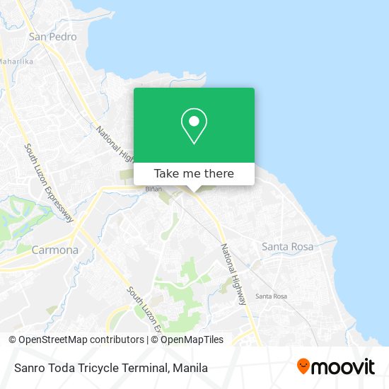 Sanro Toda Tricycle Terminal map