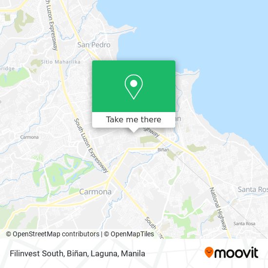 Filinvest South, Biñan, Laguna map