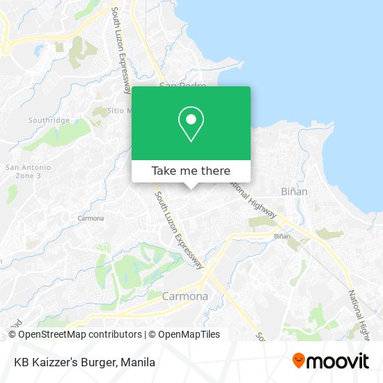 KB Kaizzer's Burger map