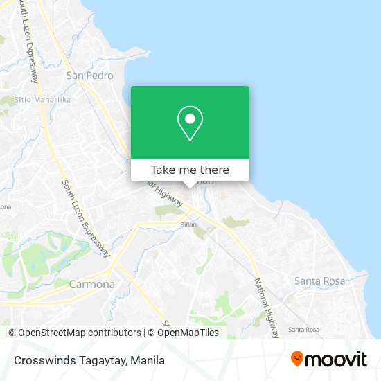 Crosswinds Tagaytay map