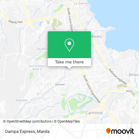 Dampa Express map