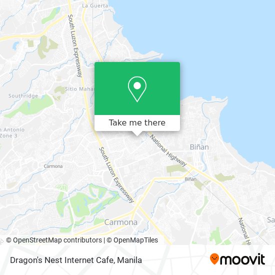 Dragon's Nest Internet Cafe map