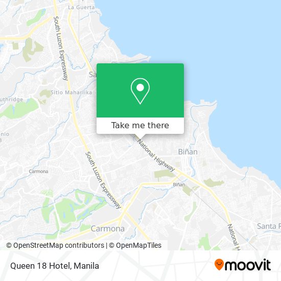 Queen 18 Hotel map