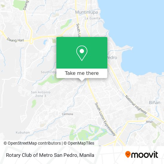 Rotary Club of Metro San Pedro map