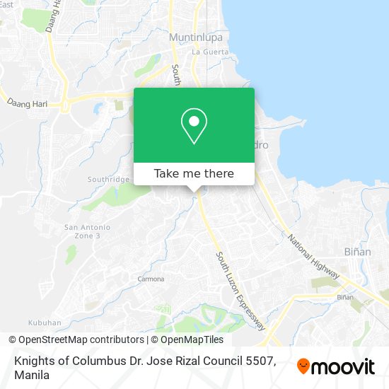 Knights of Columbus Dr. Jose Rizal Council 5507 map