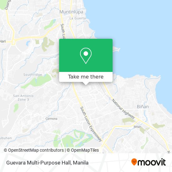 Guevara Multi-Purpose Hall map