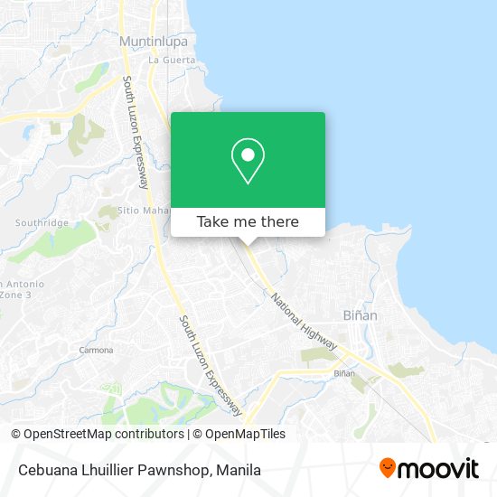 Cebuana Lhuillier Pawnshop map