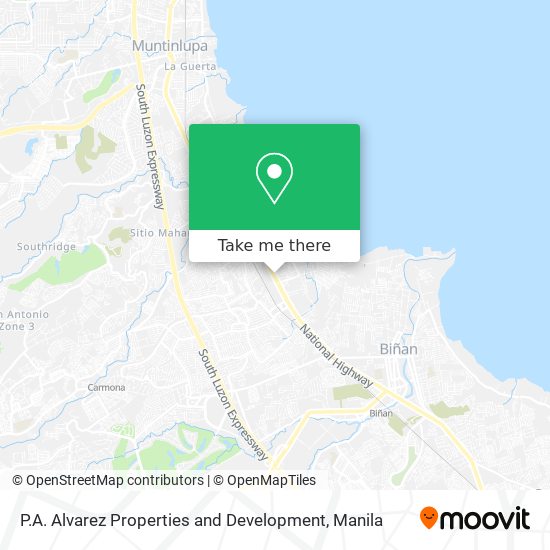 P.A. Alvarez Properties and Development map
