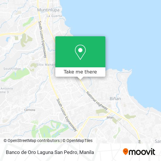 Banco de Oro Laguna San Pedro map