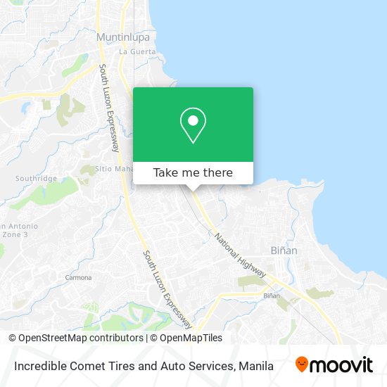 Incredible Comet Tires and Auto Services map