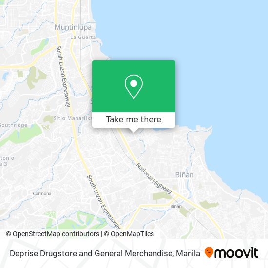 Deprise Drugstore and General Merchandise map