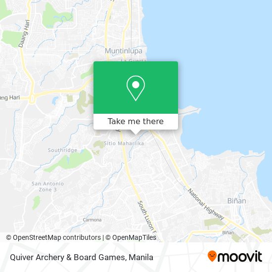 Quiver Archery & Board Games map