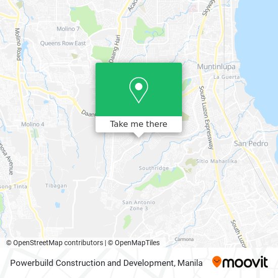 Powerbuild Construction and Development map