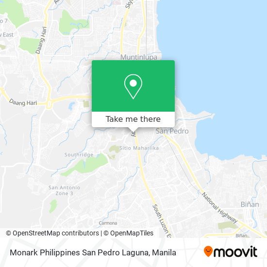 Monark Philippines San Pedro Laguna map