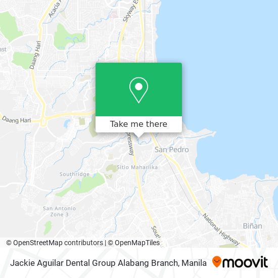 Jackie Aguilar Dental Group Alabang Branch map