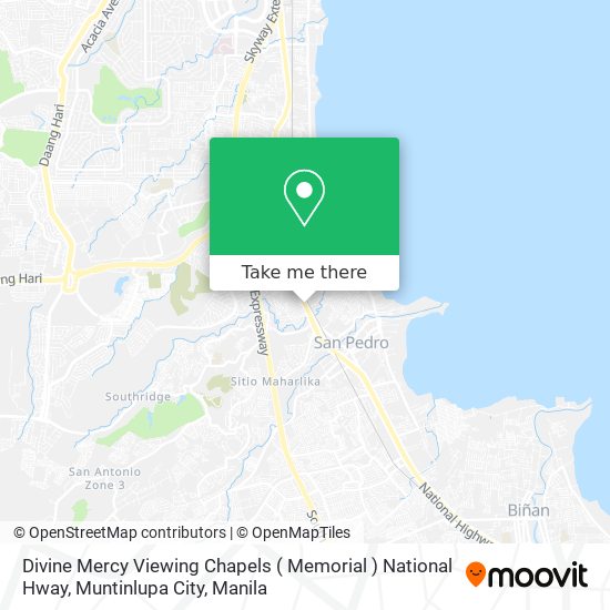 Divine Mercy Viewing Chapels ( Memorial ) National Hway, Muntinlupa City map
