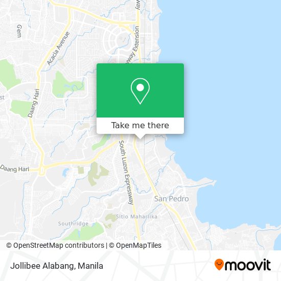 Jollibee Alabang map