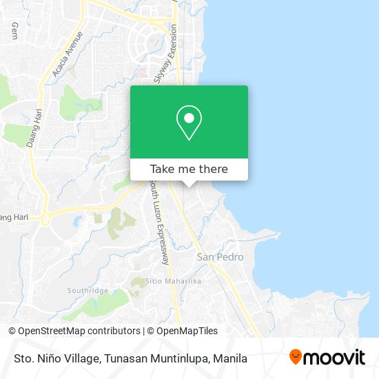 Sto. Niño Village, Tunasan Muntinlupa map